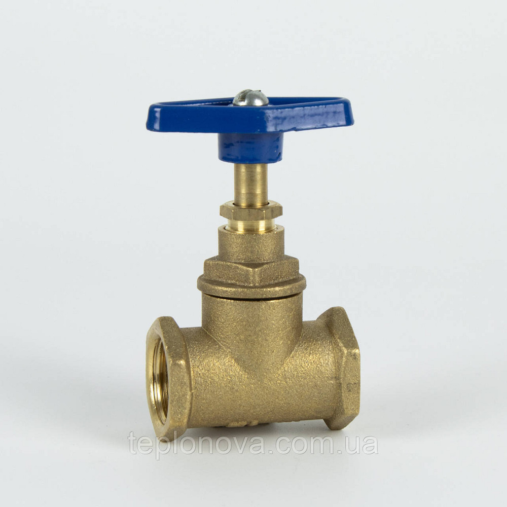 Кран ХВ вентильный прямой латунный 1/2″ВР х 1/2″ВР литейный Б1111А VA Черновцы - изображение 1