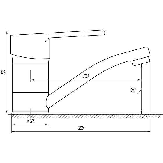 Змішувач для умивальника DOMINO BLITZ DBC-103M Тернопіль