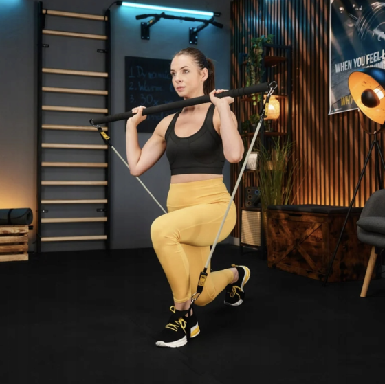 Палиця гімнастична з еспандерами Trex Sport TX-023TS 14-74кг Киев