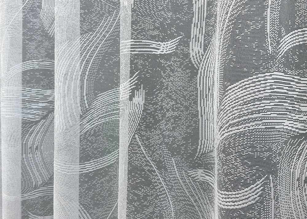 Тюль жаккард, цвет белый 1594т Киев - изображение 3