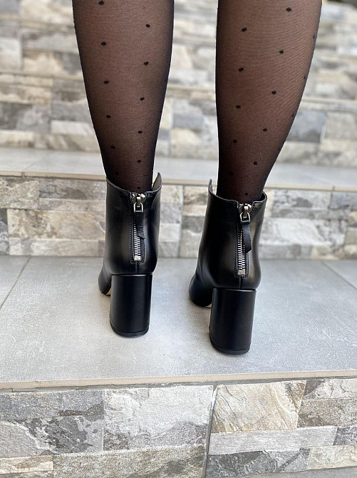Crisma Жіночі черевики CRISMA чорні натуральна шкіра каблук 9см висота 10см (0174B/8057/81) Коломыя - изображение 4