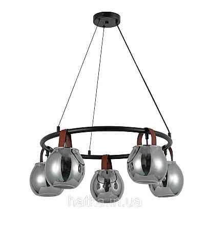 Люстра підвісна в стилі лофт G 321029/5 Matte Black Київ