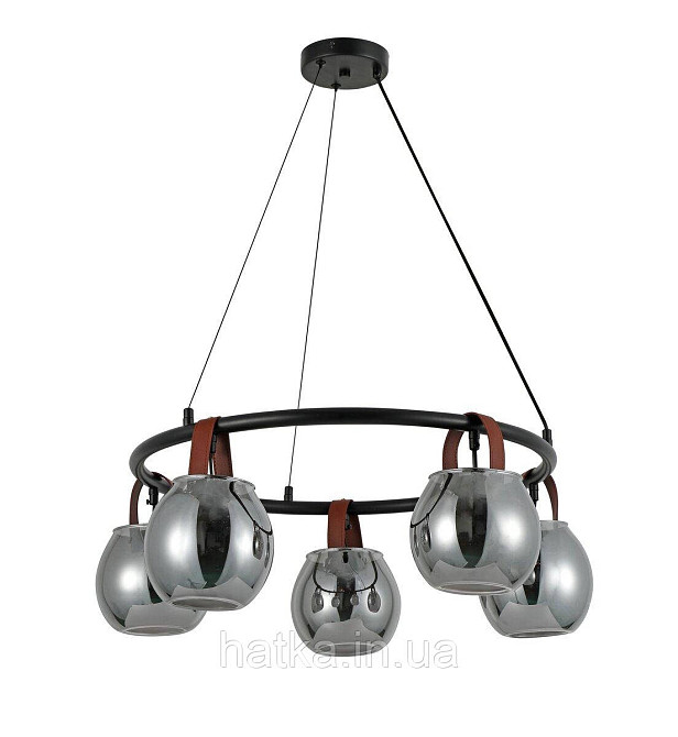 Люстра підвісна в стилі лофт G 321029/5 Matte Black Київ - фото 2