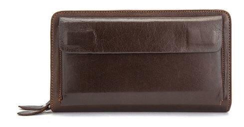 Чоловіча барсетка з ремінцем на руку Vintage 14915 Коричнева Київ - фото 1