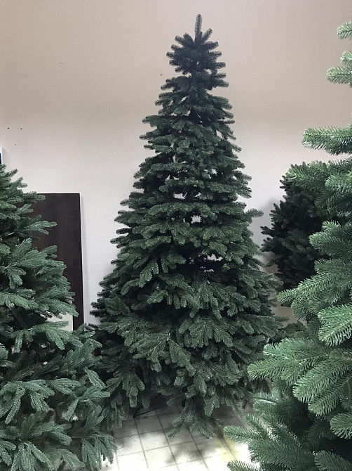 Искусственная пушистая елка Элит (высота 3.50 м) литая (Зеленая) Винница - изображение 9