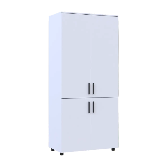 Шафа для одягу Doros Торн Білий 2 ДСП (полиці) 90х51.6х200 (DRS-012018) Дніпро