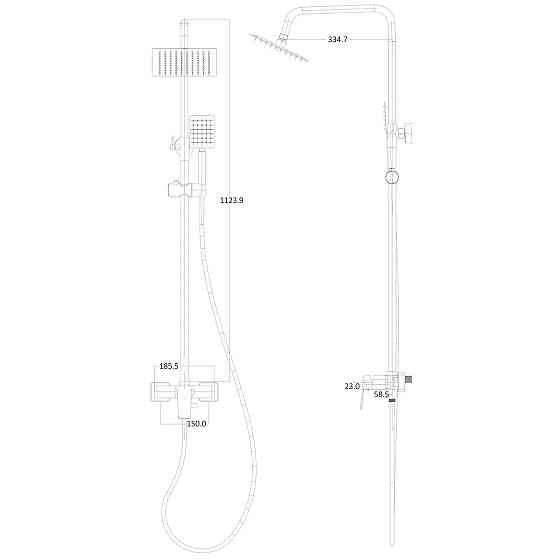 Душевая система Globus Lux BONN GLB-0005N (000028505) Киев