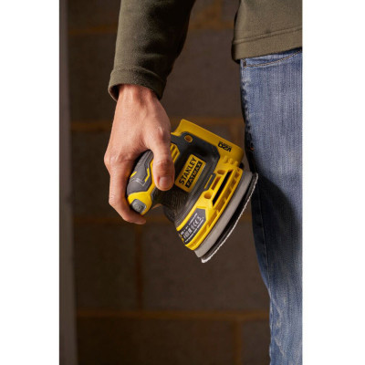 Шлифовальная машина Stanley эксцентриковая аккумуляторная FatMax, безщеточная,Li-Ion 18В,2Ah, 125 мм, 12000 об/мин (SFMCW220D1S) Винница - изображение 5