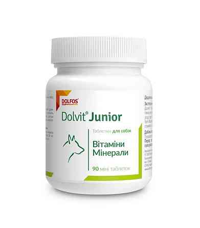 Вітамінно-мінеральна добавка для собак Dolvit Junior Mini , 90 таб. (вітаміни) Вінниця