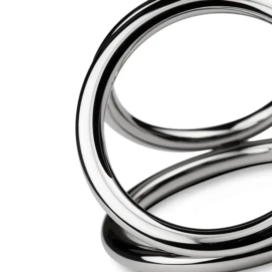 Потрійне ерекційне кільце Sinner Gear Unbendable – Triad Chamber Metal Cock and Ball Ring – Large Львів