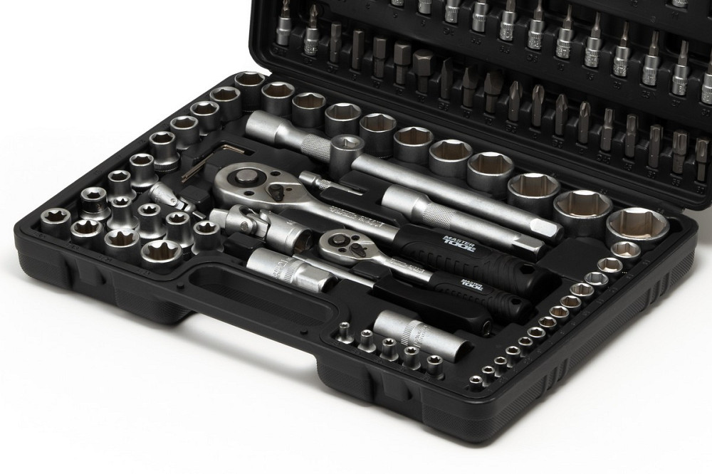 MASTERTOOL Набір інструментів MASTERTOOL ¼"&½" 108 шт 4-14 мм 10-32 мм кейс 78-7108 Київ - фото 8