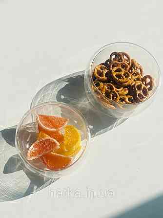 Тарілка піала-боул Olens "Звілінг" 500 мл подвійне скло для дому та ресторану Київ