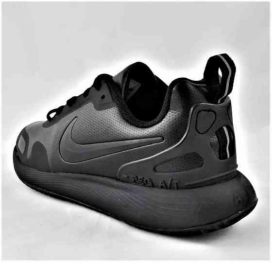 Кроссовки Nike Мужские Чёрные Кожаные Найк (размеры: 44) Видео Обзор Днепр
