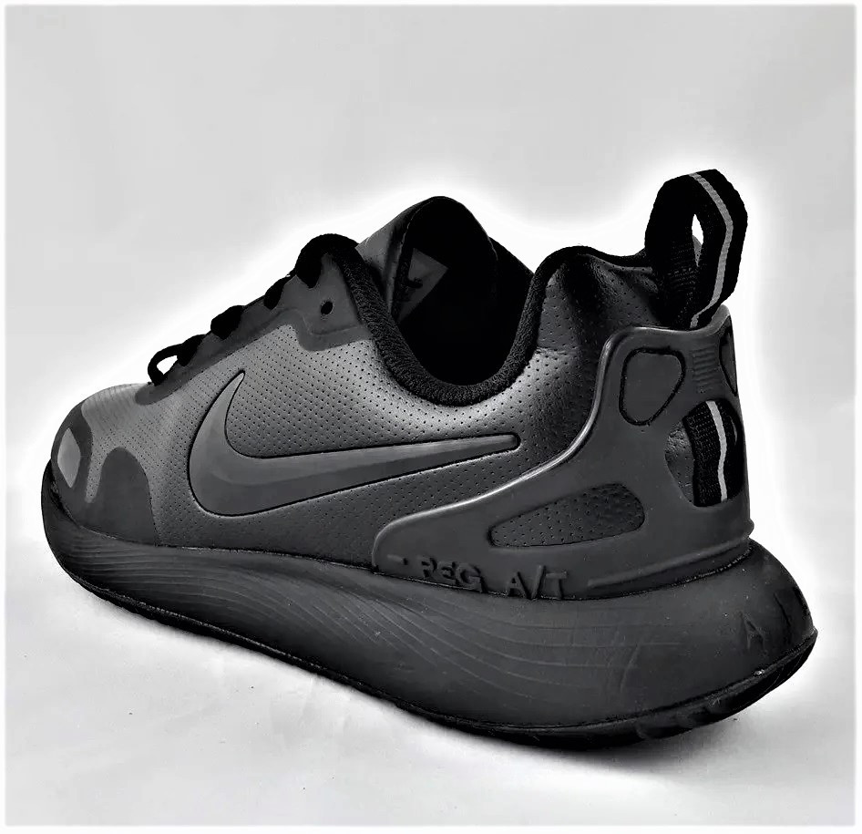 Кроссовки Nike Мужские Чёрные Кожаные Найк (размеры: 44) Видео Обзор Днепр - изображение 3