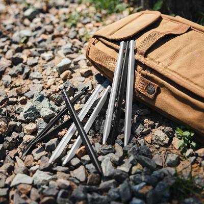 Комплект колышков Naturehike CNK2300ZP016 20 см сріблясті 8 шт (6976023925030) Винница - изображение 9