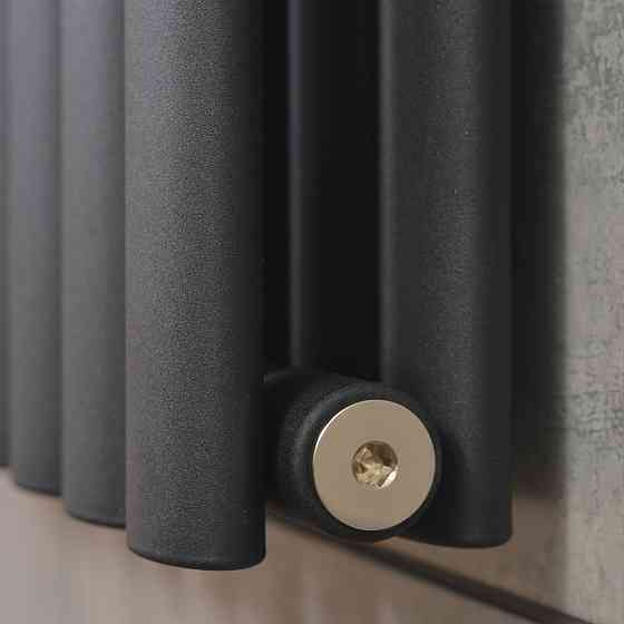 Вертикальный радиатор Ellipse Double  600х1800-10 (50 мм), anticor, черный муар Киев