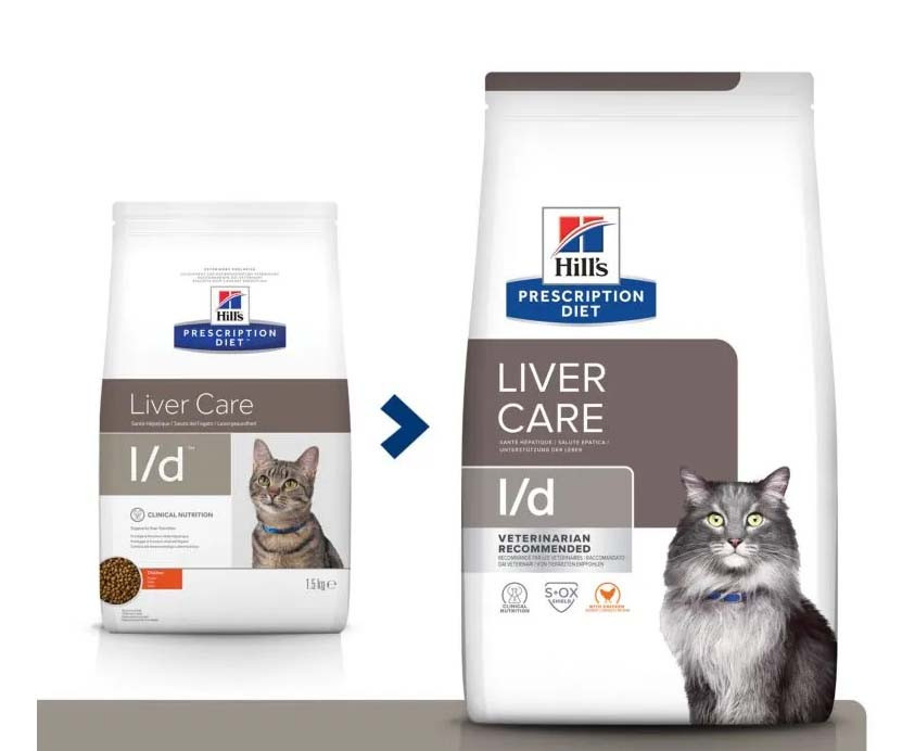 Hills Prescription Diet Feline l/d Chicken (Хиллс ПД Филайн л/д Курица) для котов для печени, при липидозе Запорожье - изображение 1