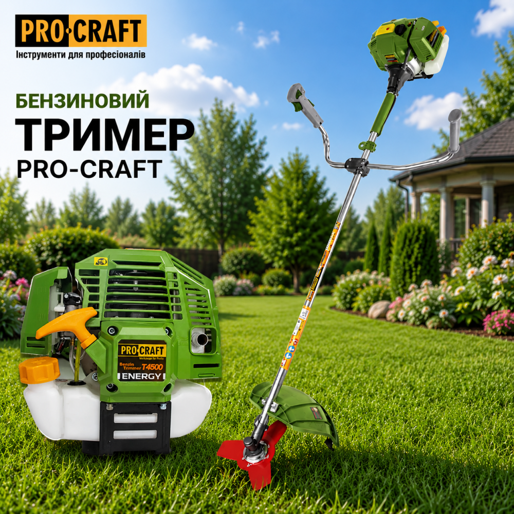 Бензокоса Procraft T4500 – 56 см³, мотокоса, Германия, гарантия 36 мес Львов - изображение 11
