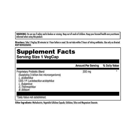 Пробіотик KAL Acidophilus ProBiotic-5 60 вег капсул Київ