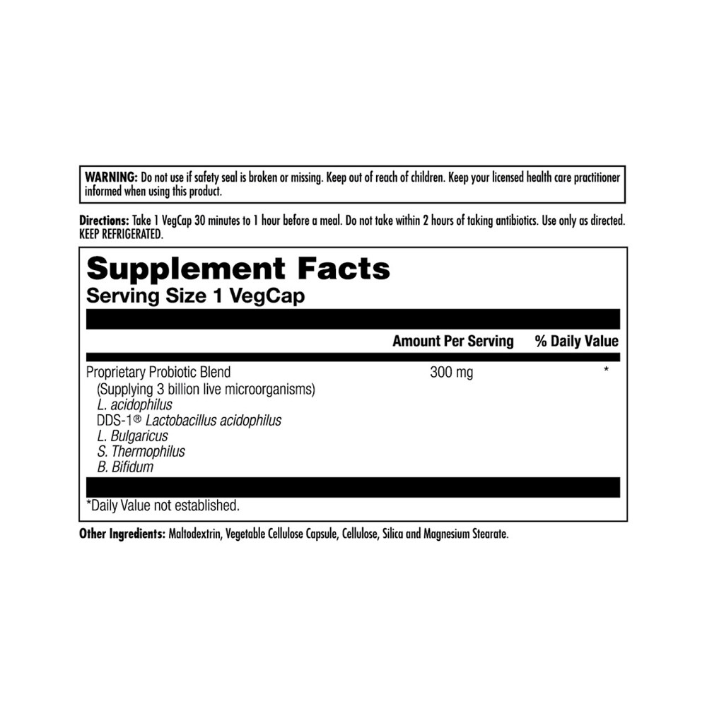 Пробіотик KAL Acidophilus ProBiotic-5 60 вег капсул Київ - фото 3