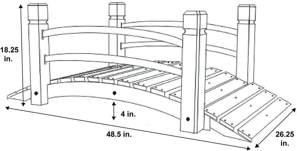 Мостик садовый 