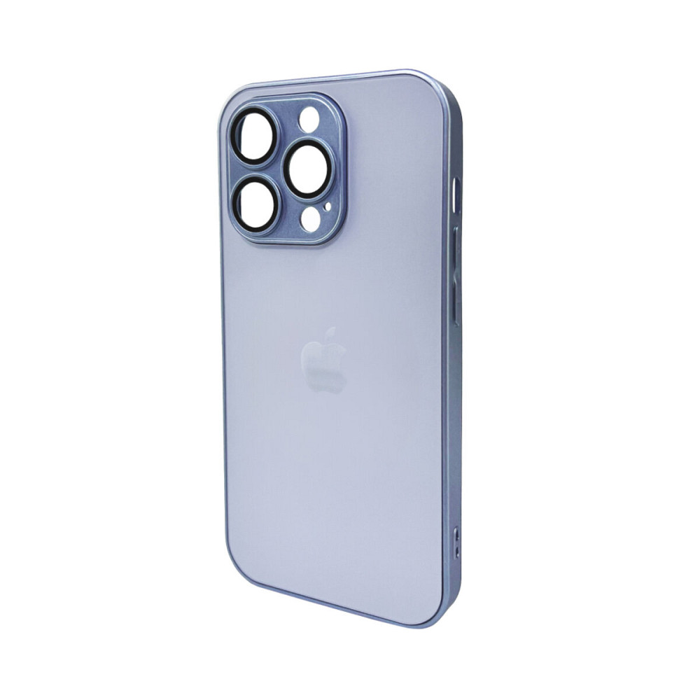 Чохол для смартфона AG Glass Matt Frame Color Logo for Apple iPhone 15 Pro Sierra Blue Киев - изображение 1