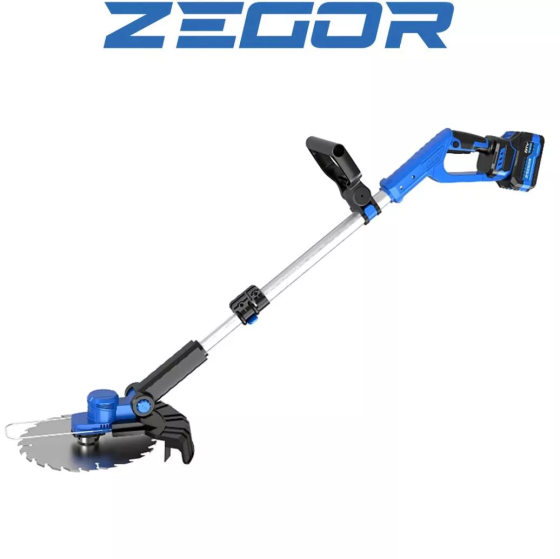 Потужний акумуляторний триммер Zegor CSTAX-21BL-225 : з АКБ 20V 6.0 Ah Київ