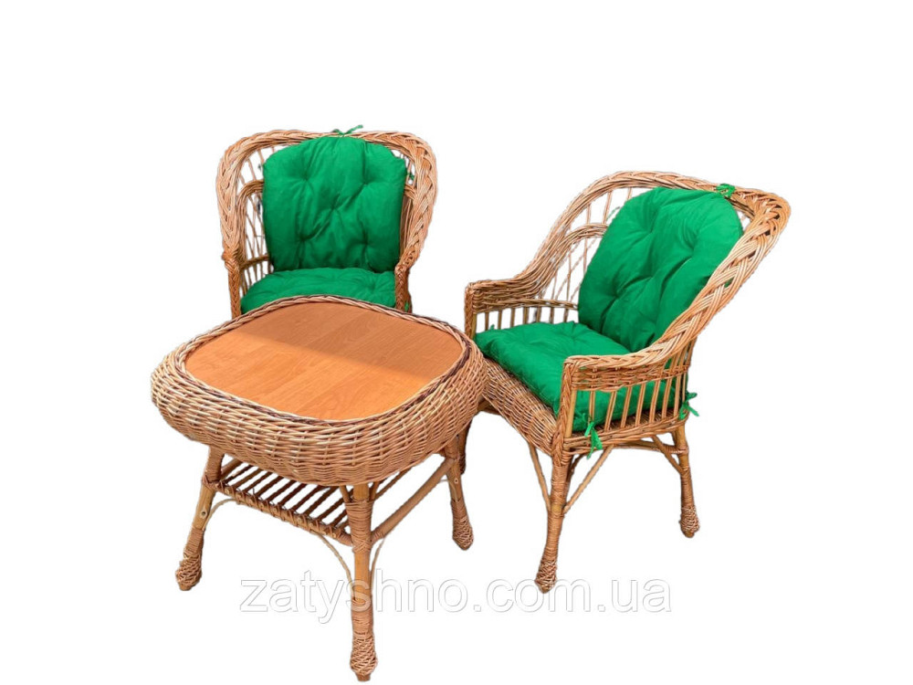 Комплект плетених меблів з подушками Київ - фото 8