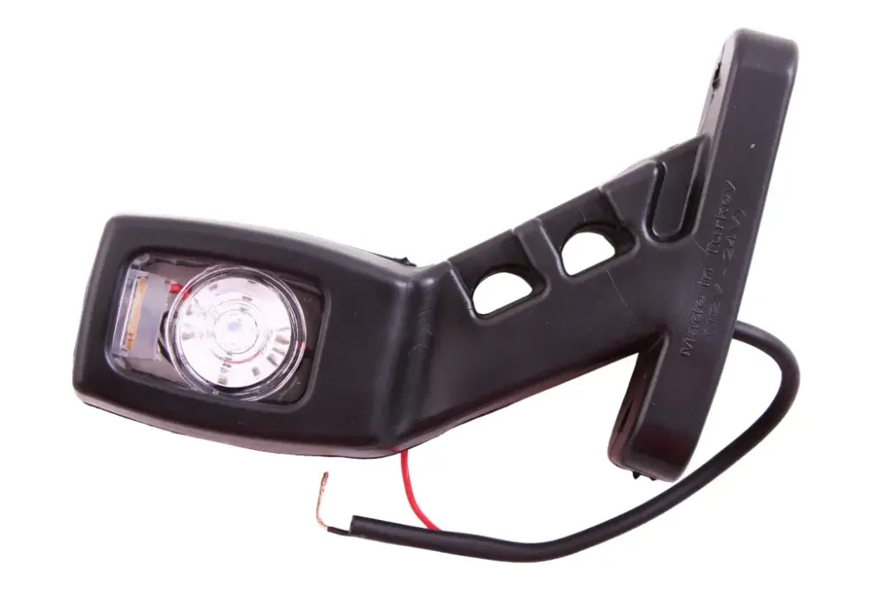 Габаритний бічний ріжок 14см диодовий косою червоний/білий/ оранжевий Вінниця - фото 1