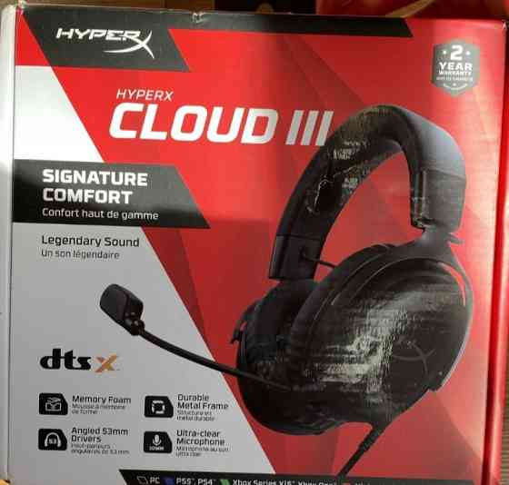 Гарнітура Ігрова (Навушники) Hyper X Cloud III Black. Харків
