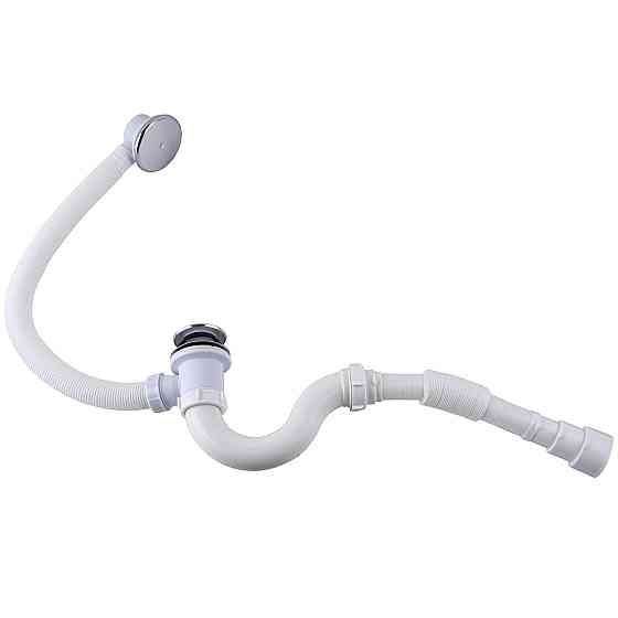 Сифон ″Waterstal″ для ванни Click-Clack з гнучкою трубою 32/40/50 (А - 14089) (000028713) Київ
