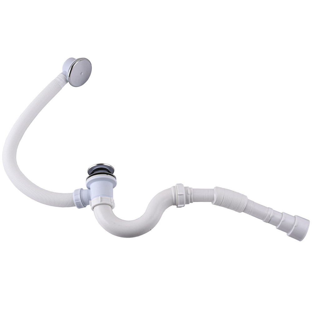 Сифон ″Waterstal″ для ванни Click-Clack з гнучкою трубою 32/40/50 (А - 14089) (000028713) Київ - фото 1