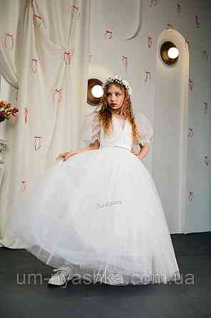 Белое нарядное платье на 10-12 лет 134-152 Кривой Рог