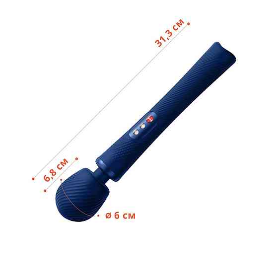Вібромасажер Fun Factory VIM Vibrating Wand midnight blue, суперпотужний та легкий, до 6 годин роботи Sex Aura Київ