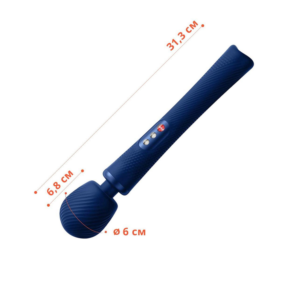 Вибромассажер Fun Factory VIM Vibrating Wand midnight blue, супермощный и легкий, до 6 часов работы Sex Aura Киев - изображение 2
