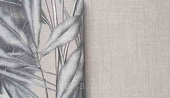 Шпалери вініл на флізеліні AS creation Della Natura 1.06Х10 однотонні під тканину льон тонка смужка коричневі Київ