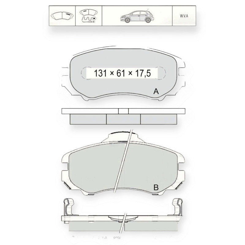 Колодки передние Киа Magentis, Soul, Sportage 1.6-2.7 06.00- тормозные Мукачево - изображение 1