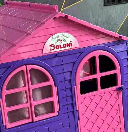 Игровой домик для детей Doloni средний 130х120х130см (Фиолетово-розовый) Винница