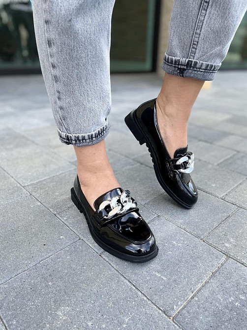 L&M Туфлі жіночі L&M M9-3 чорні (весна-осінь, еко-лак) (4697) 41 Коломыя - изображение 1