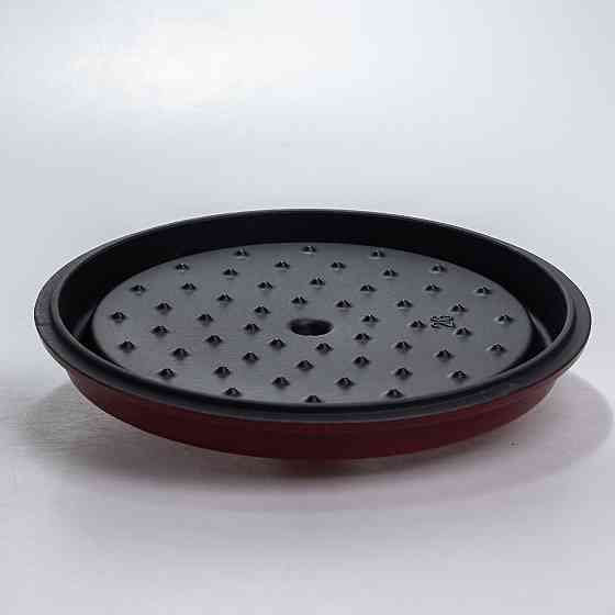 Каструля чавунна 4.5 л емальована з кришкою посуд для тушкування запікання томління кухонна Червона HP-1-19-RED Київ