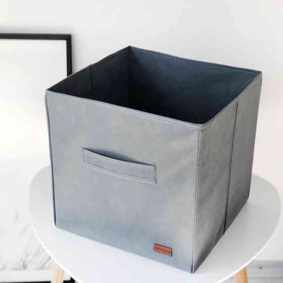 Текстильный кофр для хранения вещей/игрушек HY-30-grey (Серый) Сумы