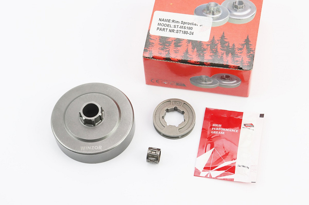 Тарілка зчеплення + зірка 3/8-7 MS-170/171/180/181/190T/191T/210/211/230/250 + підшипник+мастило Киев - изображение 1