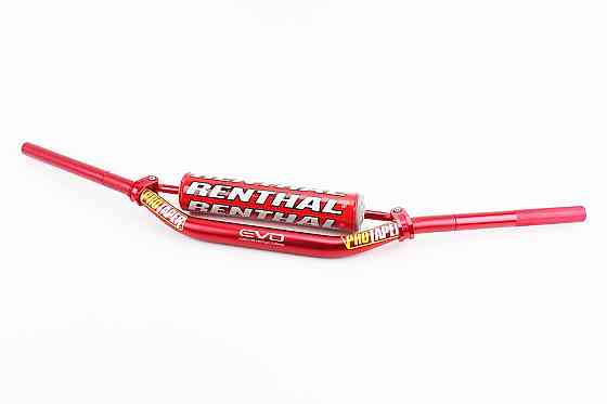 Кермо d28мм L825мм з буфером, червоний Киев