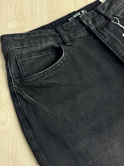 Джинсы женские Its Basic 3992-2 flare супер клеш широкие черные, черный, 40, 40, 79 см, 107 см Киев - изображение 7