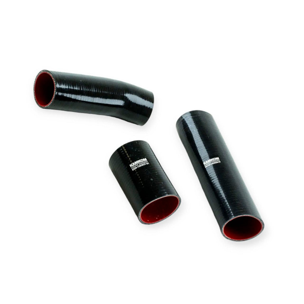 Патрубок радіатора КамАЗ (к-кт 3 шт) силікон КАМКОМ Мукачево - фото 2