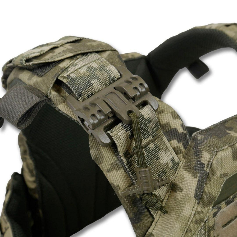 Мужская плитоноска пиксель тактическая плитоноска с быстрым сбросом разгрузочный жилет для зсу   WAR Львов - изображение 9
