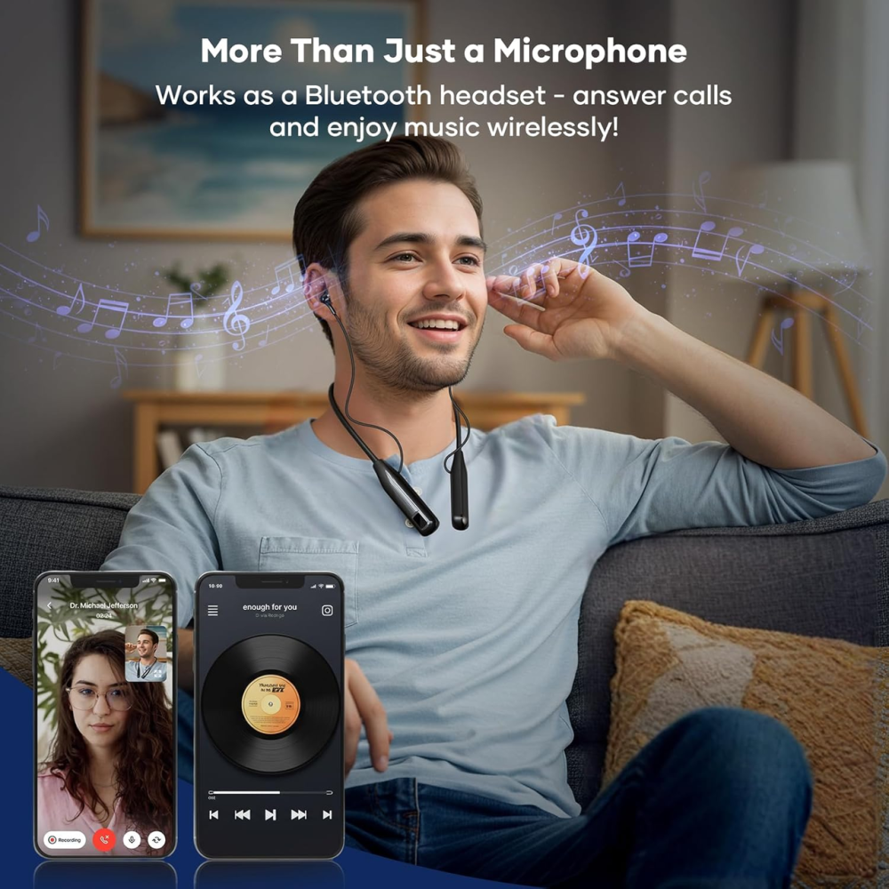 Бездротовий мікрофон VidalKraft MIC10, ENC, аудіомікшер, In-Ear Monitor, USB-C/Lightning, Bluetooth, для стрім Київ - фото 9