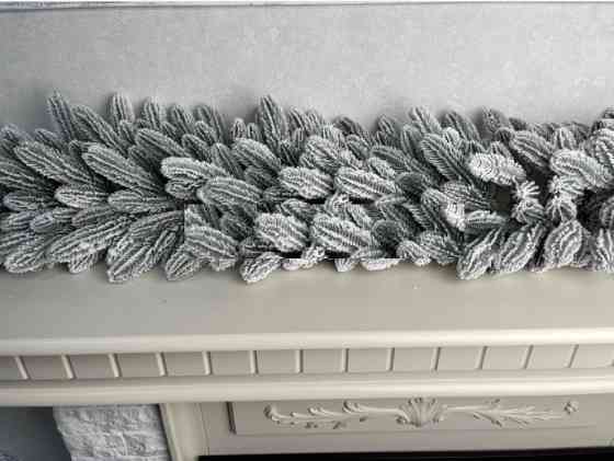 Хвойная литая гирлянда Премиальная заснеженная 2.0м Киев