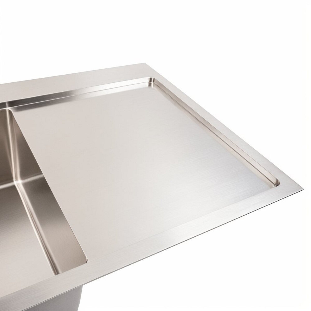 VALESO Кухонна мийка CM 78*50 L нержавійка VALESO Handmade (круглий сифон 3,0/0,8) Київ - фото 3