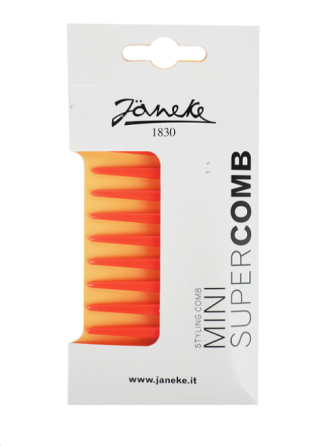 Гребень для волос Janeke Supercomb, цвет оранжевый, 12 см Славянск